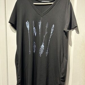 Tunic lenght black tops